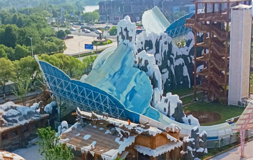 赣中首座综合性现代主题乐园！江西吉安欢乐世界水上游乐设备进入试滑验收阶段